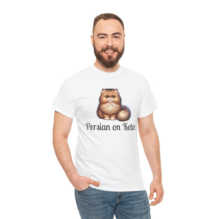 Personalised Persian Cat T-Shirt – 100% Cotton, Soft & Comfy