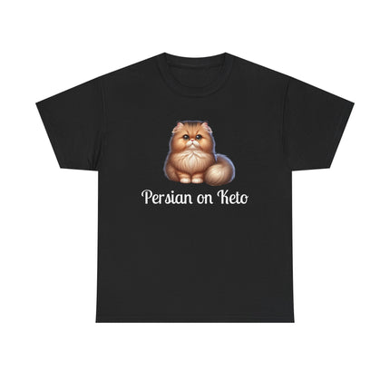 Personalised Persian Cat T-Shirt – 100% Cotton, Soft & Comfy