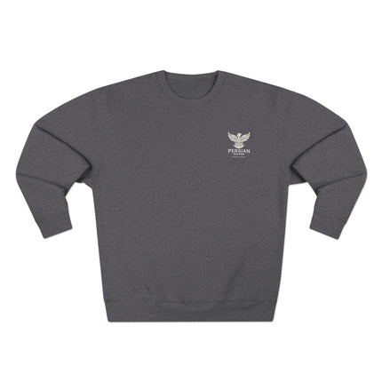 Personalised Unisex Sweatshirt. Ancient Persia Modern Heritage Design. Achaemenid Empire Era. Cyrus the Great. Legendary Persian Shahbaz Falcon. Modern Cultural Clothing