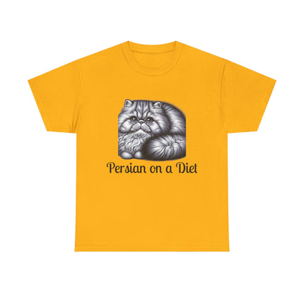 Personalised Persian Cat T-Shirt – 100% Cotton, Soft & Comfy