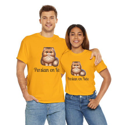 Personalised Persian Cat T-Shirt – 100% Cotton, Soft & Comfy