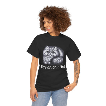 Personalised Persian Cat T-Shirt – 100% Cotton, Soft & Comfy