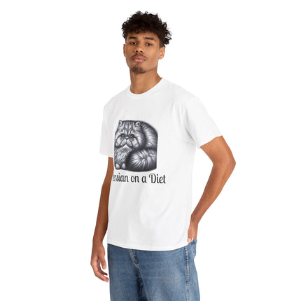 Personalised Persian Cat T-Shirt – 100% Cotton, Soft & Comfy