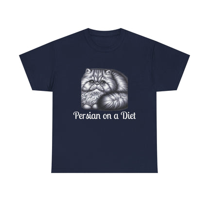 Personalised Persian Cat T-Shirt – 100% Cotton, Soft & Comfy
