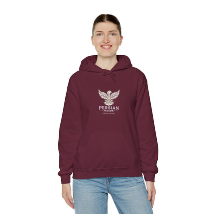 Personalized Unisex Heavy Blend Hooded Sweatshirt – Ancient Persia Falcon Shahbaz Design