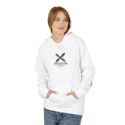 Personilised Unisex Midweight sassanid Persian Cross Fleece Hoodie – Soft, Stylish & Timeless
