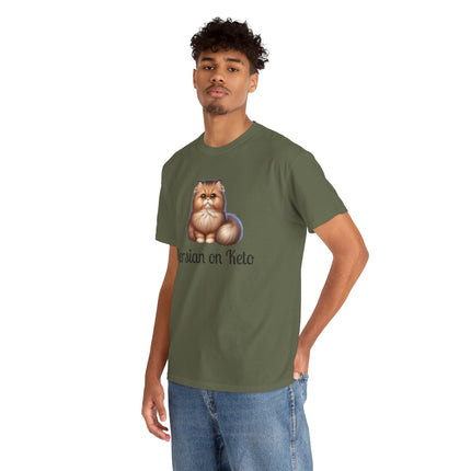 Personalised Persian Cat T-Shirt – 100% Cotton, Soft & Comfy