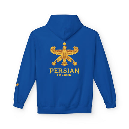 Unisex Midweight Classic Falcon Shahbaz Fleece Hoodie – Soft, Stylish & Timeless
