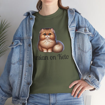 Personalised Persian Cat T-Shirt – 100% Cotton, Soft & Comfy