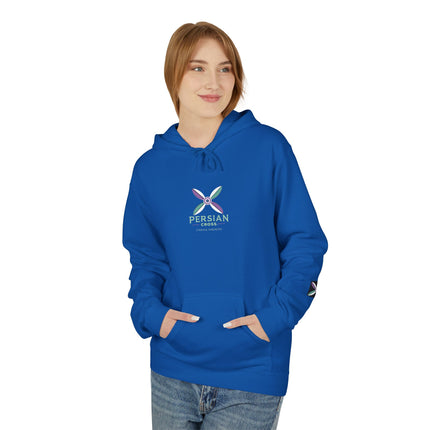 Personilised Unisex Midweight sassanid Persian Cross Fleece Hoodie – Soft, Stylish & Timeless