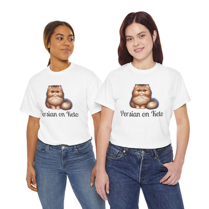 Personalised Persian Cat T-Shirt – 100% Cotton, Soft & Comfy
