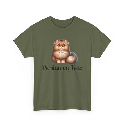 Personalised Persian Cat T-Shirt – 100% Cotton, Soft & Comfy