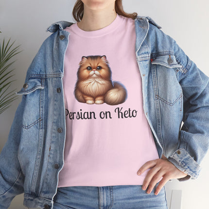 Personalised Persian Cat T-Shirt – 100% Cotton, Soft & Comfy