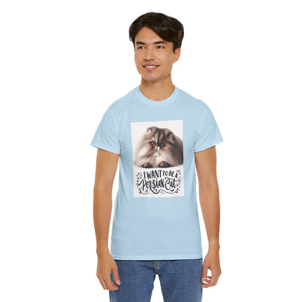 Personalised Persian Cat T-Shirt – 100% Cotton, Soft & Comfy