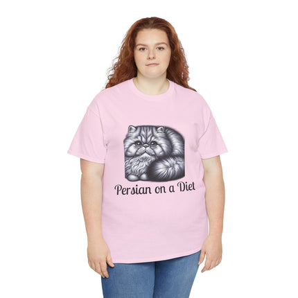 Personalised Persian Cat T-Shirt – 100% Cotton, Soft & Comfy