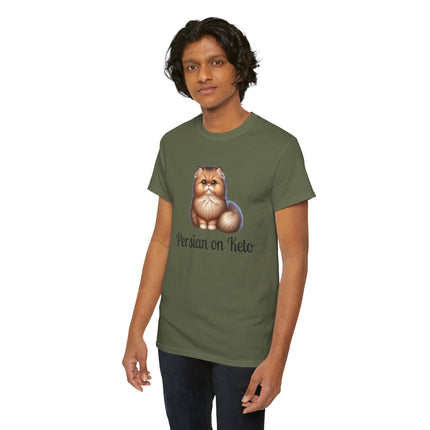 Personalised Persian Cat T-Shirt – 100% Cotton, Soft & Comfy