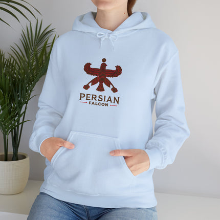 Personalized Unisex Heavy Blend Hooded Sweatshirt – Ancient Persia Falcon Shahbaz Design