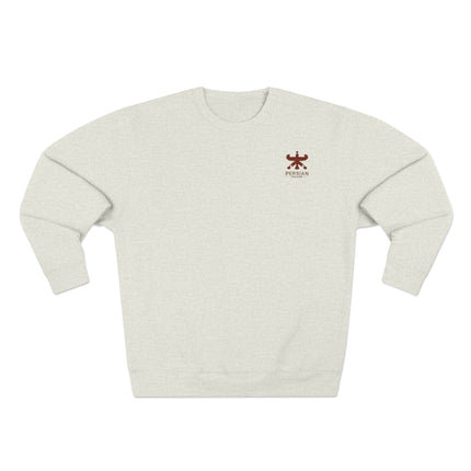 Personalised Unisex Sweatshirt. Ancient Persia. Classic Heritage Persian shahbaz Falcon Design. Modern Cultural Clothing.