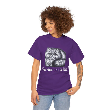 Personalised Persian Cat T-Shirt – 100% Cotton, Soft & Comfy