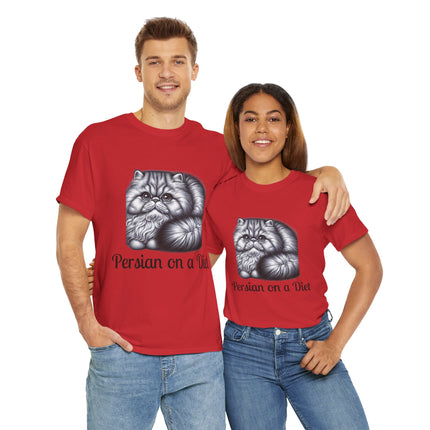 Personalised Persian Cat T-Shirt – 100% Cotton, Soft & Comfy