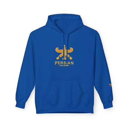 Unisex Midweight Classic Falcon Shahbaz Fleece Hoodie – Soft, Stylish & Timeless