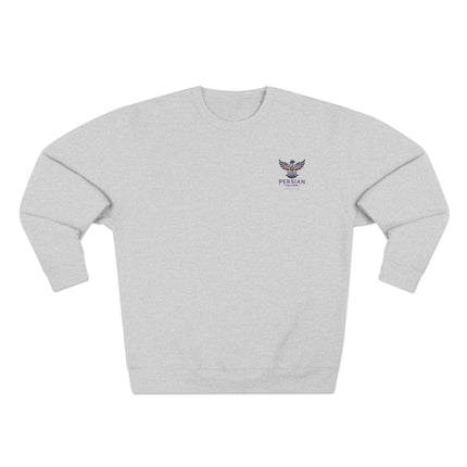 Personalised Unisex Sweatshirt. Ancient Persia Modern Heritage Design. Achaemenid Empire Era. Cyrus the Great. Legendary Persian Shahbaz Falcon. Modern Cultural Clothing