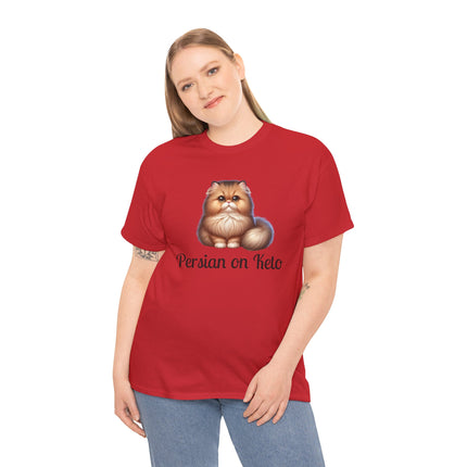 Personalised Persian Cat T-Shirt – 100% Cotton, Soft & Comfy