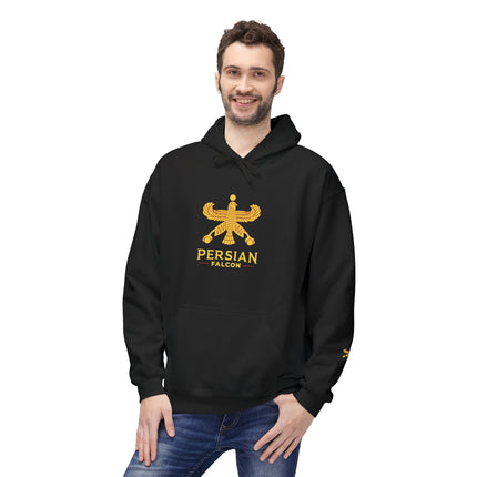 Unisex Midweight Classic Falcon Shahbaz Fleece Hoodie – Soft, Stylish & Timeless