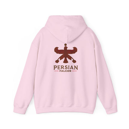 Personalized Unisex Heavy Blend Hooded Sweatshirt – Ancient Persia Falcon Shahbaz Design