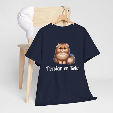 Personalised Persian Cat T-Shirt – 100% Cotton, Soft & Comfy