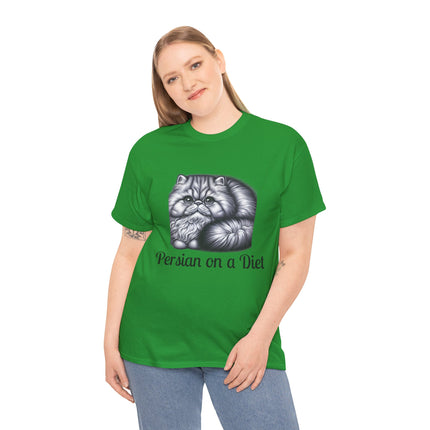 Personalised Persian Cat T-Shirt – 100% Cotton, Soft & Comfy