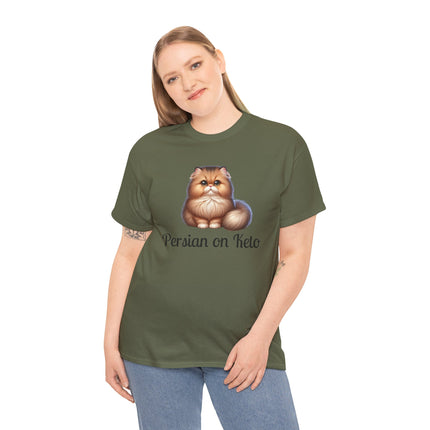 Personalised Persian Cat T-Shirt – 100% Cotton, Soft & Comfy