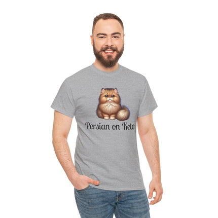 Personalised Persian Cat T-Shirt – 100% Cotton, Soft & Comfy