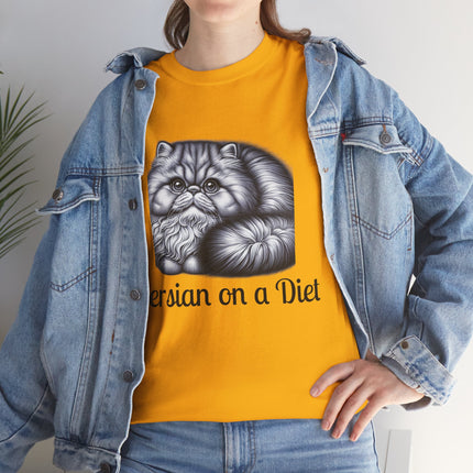 Personalised Persian Cat T-Shirt – 100% Cotton, Soft & Comfy