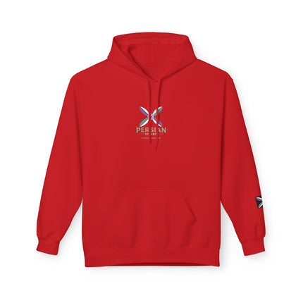Personilised Unisex Midweight sassanid Persian Cross Fleece Hoodie – Soft, Stylish & Timeless