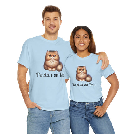 Personalised Persian Cat T-Shirt – 100% Cotton, Soft & Comfy