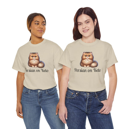 Personalised Persian Cat T-Shirt – 100% Cotton, Soft & Comfy