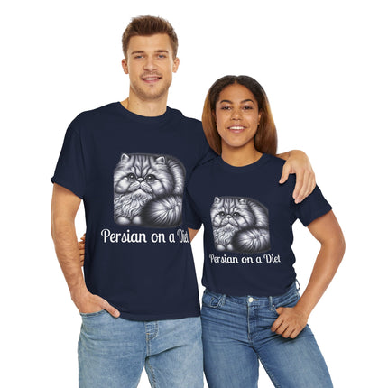 Personalised Persian Cat T-Shirt – 100% Cotton, Soft & Comfy