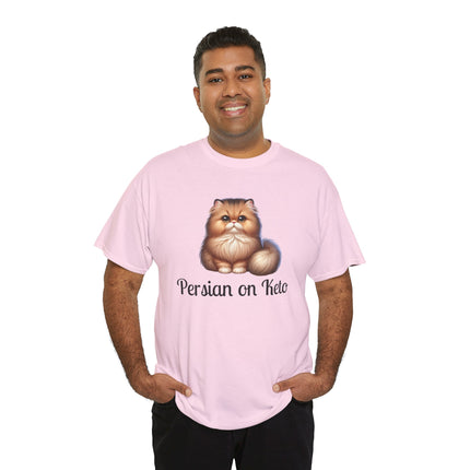 Personalised Persian Cat T-Shirt – 100% Cotton, Soft & Comfy
