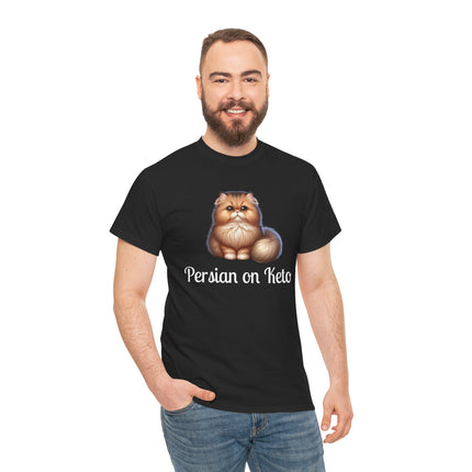 Personalised Persian Cat T-Shirt – 100% Cotton, Soft & Comfy