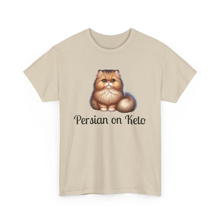 Personalised Persian Cat T-Shirt – 100% Cotton, Soft & Comfy