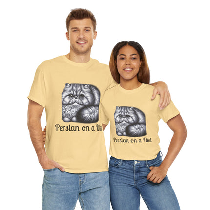 Personalised Persian Cat T-Shirt – 100% Cotton, Soft & Comfy