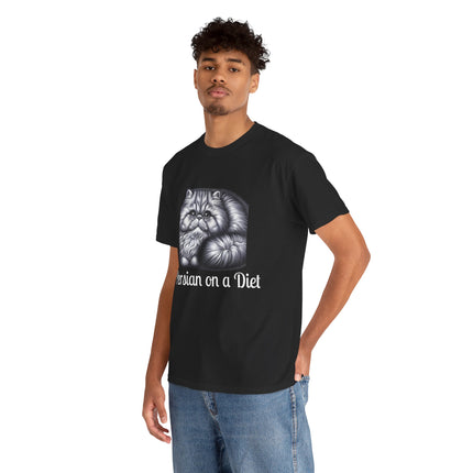 Personalised Persian Cat T-Shirt – 100% Cotton, Soft & Comfy
