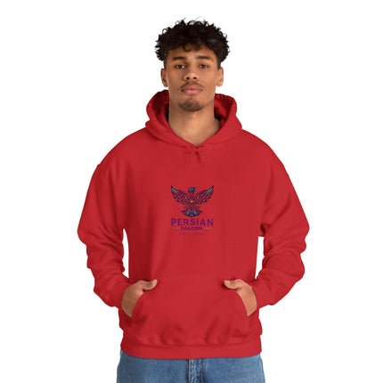 Personalized Unisex Heavy Blend Hooded Sweatshirt – Ancient Persia Falcon Shahbaz Design