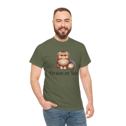 Personalised Persian Cat T-Shirt – 100% Cotton, Soft & Comfy
