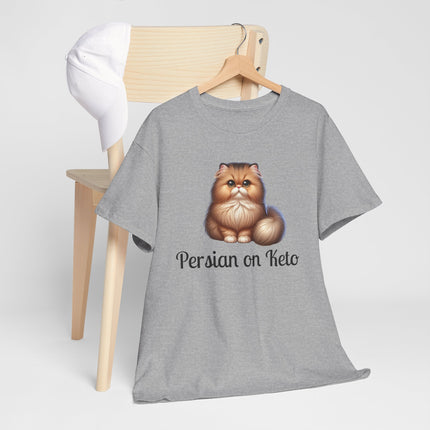 Personalised Persian Cat T-Shirt – 100% Cotton, Soft & Comfy