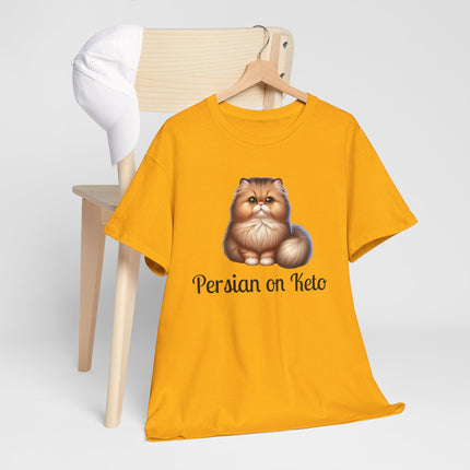 Personalised Persian Cat T-Shirt – 100% Cotton, Soft & Comfy