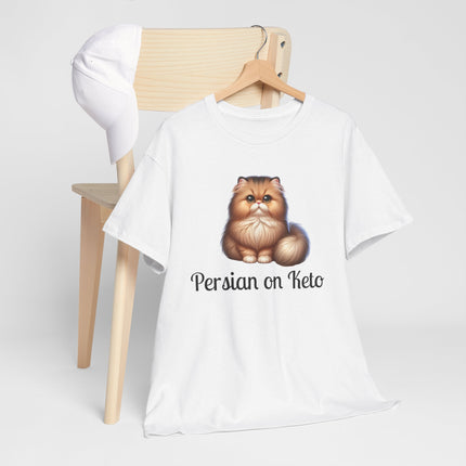 Personalised Persian Cat T-Shirt – 100% Cotton, Soft & Comfy