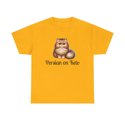 Personalised Persian Cat T-Shirt – 100% Cotton, Soft & Comfy