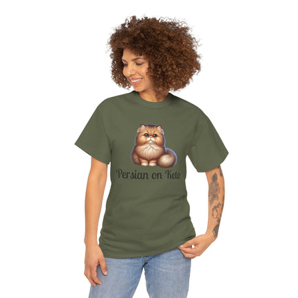 Personalised Persian Cat T-Shirt – 100% Cotton, Soft & Comfy